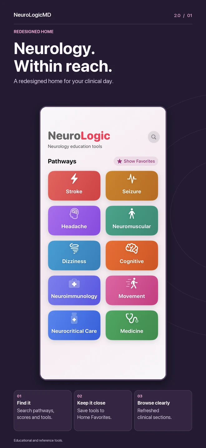 2.0 preview — Redesigned Home: search pathways, scores and tools, and keep Favorites close.